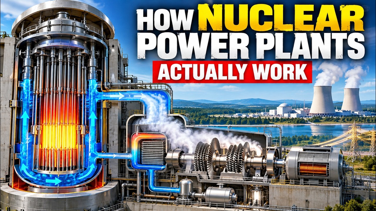 How Nuclear Power Plants Actually Work video thumbnail